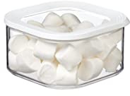Mepal Transparente Vorratsdosen mit Deckel - Lebensmittelbehälter Quatratische - Küchenorganizer & Aufbewahrungsbox aus Kunststoff - Vorratsbehälter Luftdicht & Stapelbar - 1250 ml - White
