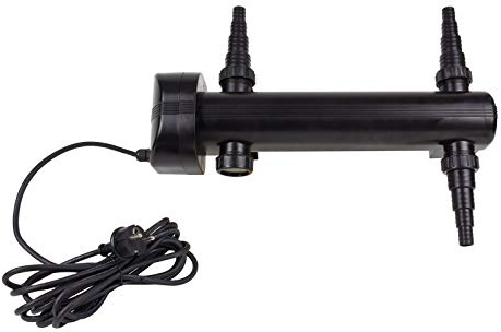 DEMA Teichklärer UV-C 36W, Algenvernichter, Wasserklärer für bis 18m³, inkl. Schlauchtüllen, IP44, einfache Installation, für klares Wasser und gesunde Fische, kompatibel mit TF25000