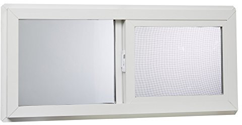 Park Ridge VBSI3214PR Vinyl Basement Slider Window, 32 x 14, White