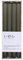 DONAU HOME Lot de 4 bougies à tige longues nervurées, couleur kaki, 30 x Ø 2,25 cm, non parfumées, non parfumées