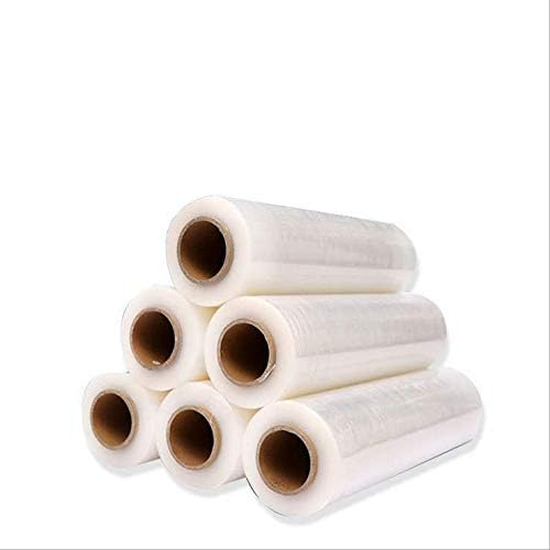 6 rullar stretchfolie pallfolie förpackningsfolie flyttfolie 23 my ca 1,5 kg/per rulle transparent