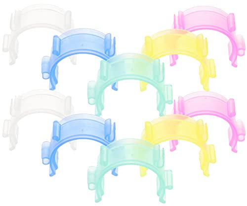 MILISTEN 100 Stück Spulenhalter, Nähspulen, kleine Clips, bunte Spulenhuggers für Garn-Organisation, Fadenschwanz vor dem Abwickeln