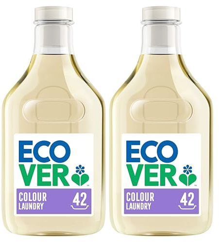 Ecover Concentrated Colour Laundry Liquid, Apple Blossom & Freesia, 2 x 42 Washes, 2 x 1.5L (Pack of 2)