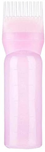 Kammflaschen-Applikator, Kammapplikator-Ölflasche, Haarfärbeöl-Applikatorflasche, tragbarer Haarfärbe-Applikatorpinsel, Applikator-Flaschenwurzelkamm, Farbapplikatorflasche, abgestufte Skala für Haare
