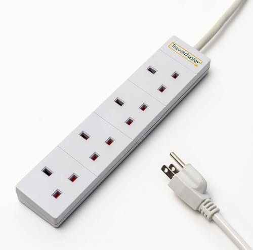 World Wide Travel Adapter UK to USA Extension 1.4m Lead