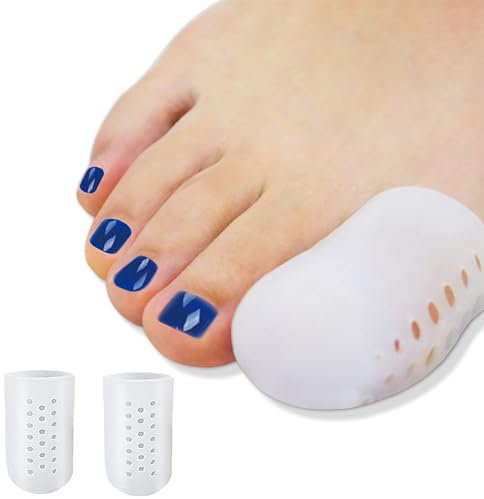 Big Toe Protector Cap - 20 Pcs Breathable Toe Protector Toe Cover Sleeves, Provides Relief from Missing or Ingrown Toenails, Corns, Blisters, Hammer Toes, Reduce Friction, Protect Big Toe