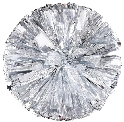 Kustimantu Cheerleader Pom Poms, Cheerleading Pom Poms – Poms da danza per ragazze, 30 cm/11,8 pollici, team di giochi di danza Spirit Jubel con anelli per bambini e adulti