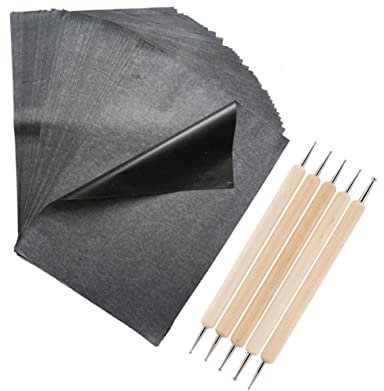 DOITOOL Kohlepapier Transferpapier Zum Nachzeichnen Kohlepapier Din Schwarz Graphittransfer-kohlepapier Zeichenpapier Transparentpapier Für Zuhause Und Büro