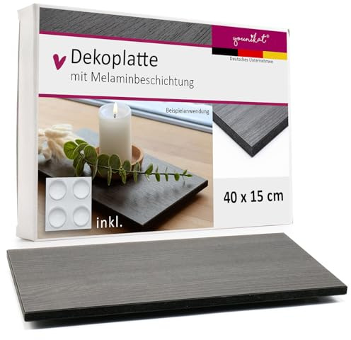 younikat Dekotablett Weihnachten Schwarz - Dekoteller länglich 40 cm lang - Krippe Advent I you0127