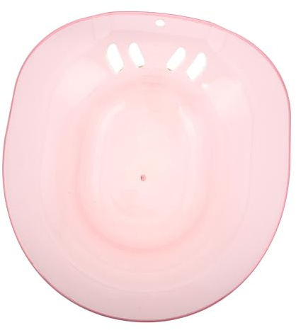 LIFKOME Bañera Sitz para Baño Portátil Ergonómica para Embarazadas y Postoperatorio Múltiple para Baños de Asiento y Vaporización Color Rosa Fácil de Limpiar y Almacenar
