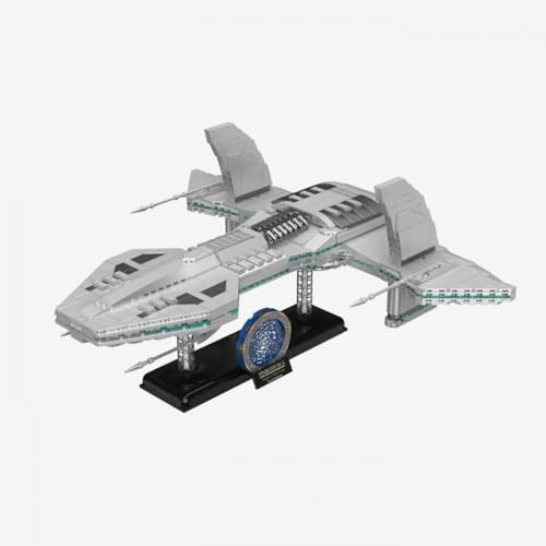BlueBrixx Pro 108746 – Stargate Asgardschiff O'Neill Klasse aus Klemmbausteinen mit 1407 Bauelementen
