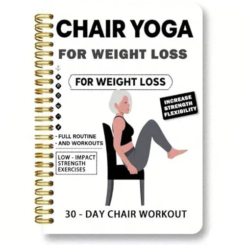 Libro De Guía Ejercicios Para Personas Mayores Rutina Yoga En Silla 30 Días Personas Mayores Programa Ilustrado Entrenamiento En Casa Mayor Flexibilidad Libro Ejercicios