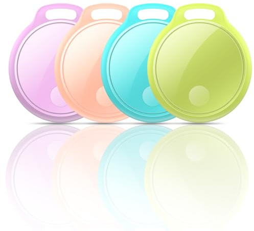 Air Tracker Tag 4-Pack: Portable Bluetooth Speaker, Mini Outdoor Bluetooth Speakers with HD Sound, LED Power Display, Big Pro Sound with Punchy Bass,Integrated Carabiner, 25H Playtime