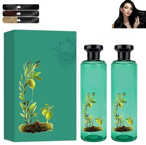 Tintura per capelli a base di oli essenziali botanici a lunga durata, formula delicata, tintura vegetale monodose profumata ai fiori per coprire i capelli grigi (1pcs)