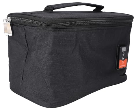 Hamwesh Scaldavivande Elettrico per Auto, Portatile Alimentato Tramite USB, Temperatura Regolabile, Protezione Dal Surriscaldamento, per Viaggi in Campeggio, Viaggi, Ufficio, Uso Domestico con