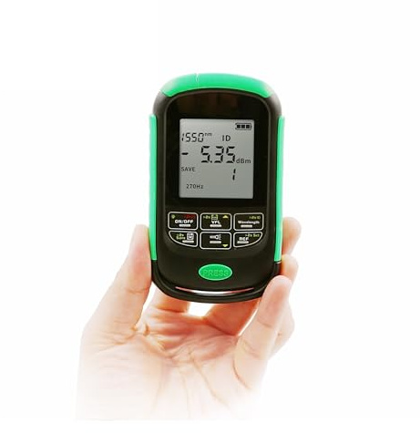Misuratore Di Potenza Ottica A Batteria Li-Lion 4in1 Localizzatore Visivo Guasti Test Cavo Rete Tester For Fibra Misurazione accurata(60T-15mw 15KM)