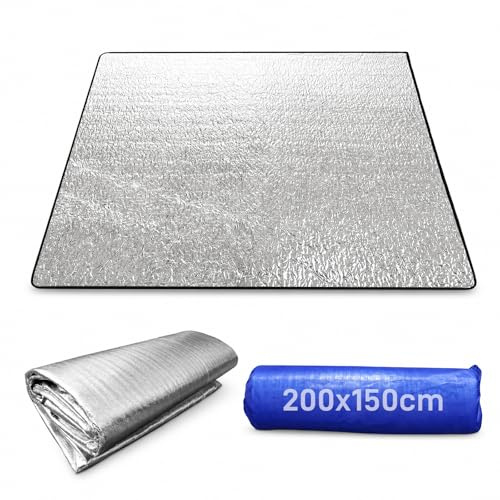 Isoliermatte, Alu Isomatte Schaummatten, Schlafmatte für Camping, Thermomatte Faltbare Zeltmatte Bodenmatte für Camping
