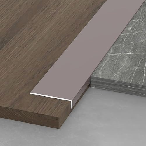 Lot de 3 baguettes d'angle en aluminium 100 cm pour protéger les coins des murs et des murs Det Rose 10 x 40 mm