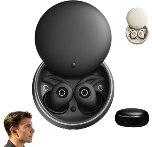 Neksong Artevive Bluetooth Moto Earbuds,Waterproof Noise-Cancelling Bluetooth Headphones, Extra-Long Battery Life (black)