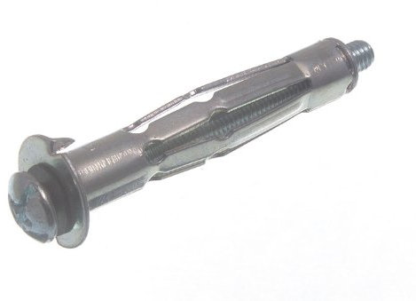 1000 x Hohlwandanker Gipskarton Hohlraumdübel M5 x 52mm BZP