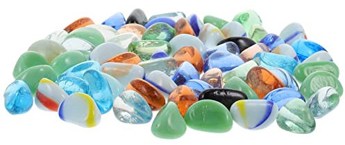 Mipcase Glasmaterial Aquariumstein Bunte Steine Für Aquarium Leucht Kies Dekor Für Aquarium Landschaft Gesund Und Langlebig Praktisch Und Einfach Zu Bedienen
