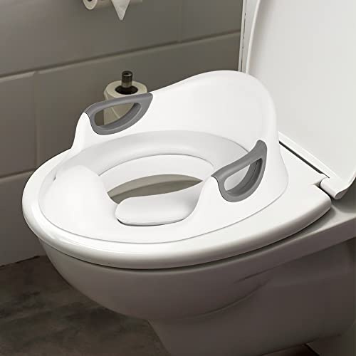 Riduttore WC Bambini con Cuscino, Riduttori WC per Bambini, Sedile da Toilette, Bambino Allenatore Vasino Sedile del water, Adatto a Bambini di Circa 1-7 Anni