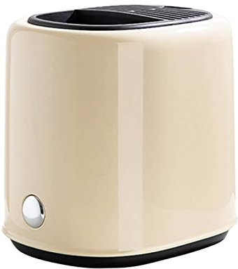 Porte-Ustensiles de Cuisine 2 en 1, Bloc de Rangement Moderne et Design Épuré pour Comptoir de Cuisine, Range-Couteaux Pratique et Fonctionnel en Couleur Beige