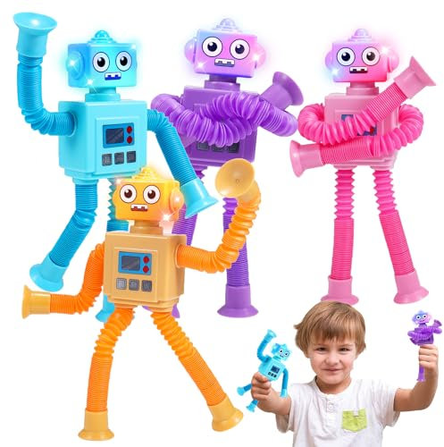 Adeokay Kinderspielzeug ab 2 3 4 5 6 7 8 Jahre, Mitgebsel Kindergeburtstag 2-8 Jahre Roboter Saugnapf Spielzeug Kindergeburtstag Gastgeschenke Geschenk Junge 2-8 Jahre Geburtstagsgeschenk für Mädchen