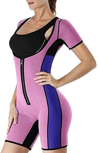 Giacca Da Donna In Neoprene For Dimagrire Sauna Body Shaper Tuta Dimagrante Cappotto Da Allenamento For Il Sudore Caldo Abbigliamento Da Allenamento For La Corsa Sauna Dimagranti ( Color : Pink , Size