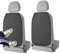 Romon Organizador Asiento Coche, 2 Piezas Protector Silla Coche Bebe, Protectores de Asiento Coche Niños, Universal Protector Respaldo Asiento Coche Impermeable Antisuciedad para Cachorro Bebe, Negro