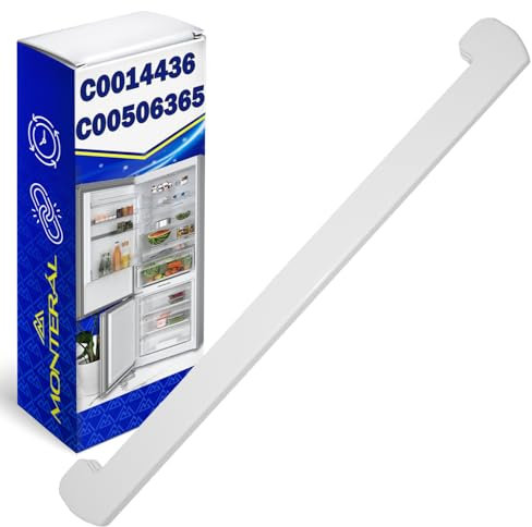 Vorderer Rahmen für Kühlschrank Einlegeboden Glas mit Länge 475 mm mit Originalcode C00144362 C00506365 für Indesit für Ariston 482000022983 488000506365 für Whirlpool - MADE IN EU - MONTERAL