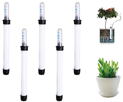 WOUYTPE Wasserstandsanzeiger Pflanzen, 5 Stück Gießanzeiger Pflanzen | Wasserstandsanzeiger für Pflanzen Blumenkästen, Gießanzeiger Zimmerpflanzen, Kulturtopf Blumenkästen Topfpflanzen
