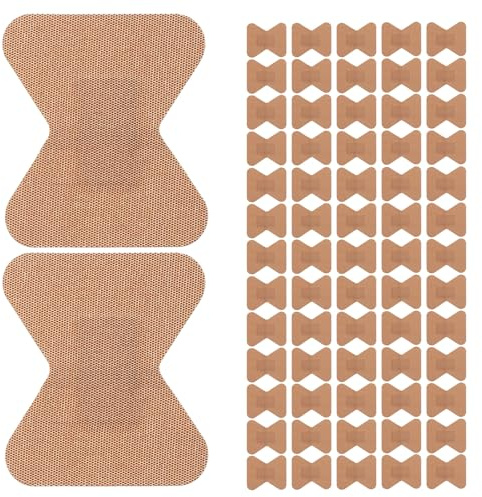 HONITANO 100 Piezas Unidades Apósitos Elásticos de Tela para Nudillos y Dedos Transpirables Flexibles Forma para Cuidado y Protección de Heridas Articulaciones y Puntas de Dedos