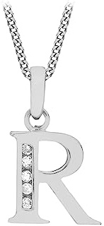 CARISSIMA Damen-Kette mit Anhänger 375 Weißgold Zirkonia transparent Rundschliff - 5.45.3864