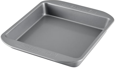 Farberware Nonstick Bakeware 9x9 Baking Pan, Square Cake Pan, Gray