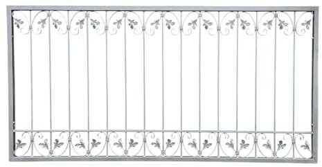Schmiedeeisen Gartenzaun Metallzaun Zaun Zäune Zaunelement Schmuckzaun Monaco-Z100/200 Feuer Verzinkt Vorgarten