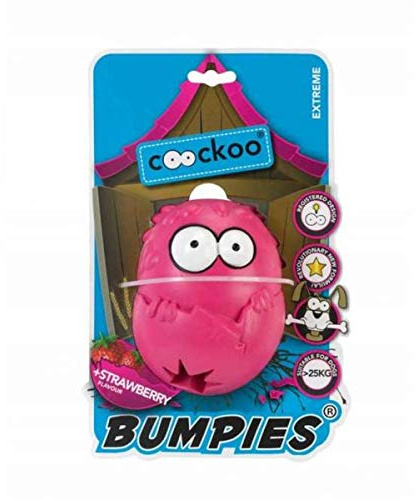 Coockoo 303-435922 Hundespielzeug Bumpies, mit Erdbeergeschmack, mehr als 27 kg