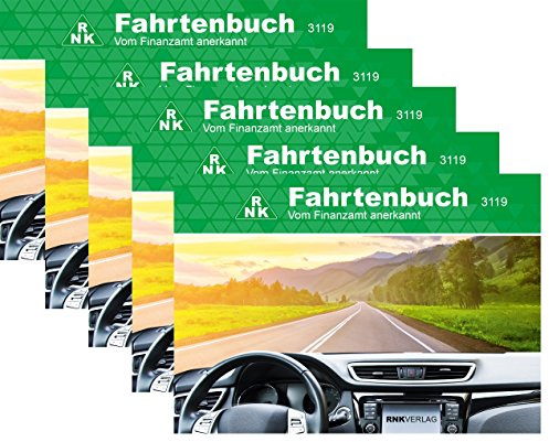 RNK - 3119 Fahrtenbuch PKW, steuerlicher Kilometernachweis, DIN A6 quer, 32 Blatt (5)