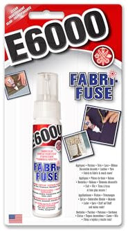 E6000 Fabri Fuse Adhesive for Fabric, Craft Projects, Felt, Metal, Wood, Multi Surface Permanent Glue, Clear Drying Formula, 59.1ml
