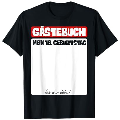 Gästebuch zum 18. Geburtstag Ich war DABEI T-Shirt