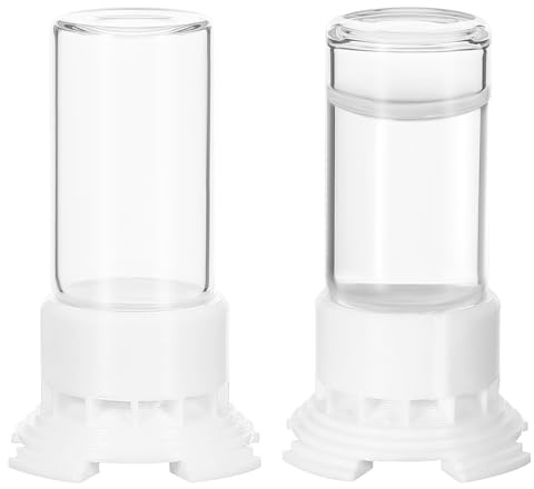 Garneck Lot de 2 abreuvoirs à fourmis - Distributeur d'eau pour fourmis et reptiles - Distributeur de nourriture pour petits animaux de compagnie - Point d'hydratation pratique et bouteille d'eau en