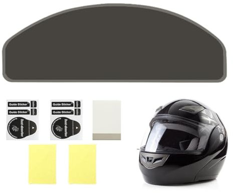 COYUN 1 Pieces Film de Protection Solaire pour Casques de Motos, Film de Protection Universel Autocollant Visière Noir, Utilisation de Jour