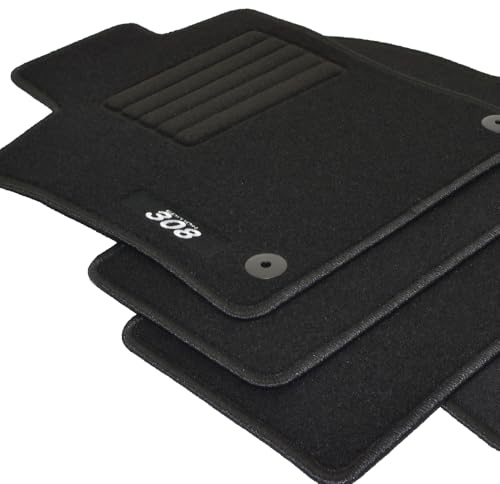 Mattenprofis Velours Logo Fußmatten passend für Peugeot 308 III SW Kombi ab Bj. 2022