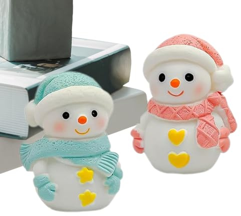 In Resina Natalizi | Pupazzo Di Neve Riutilizzabile 2 Pezzi | Pupazzo Di Neve Decor Natale,per Sapone Decorazioni Progetti Artistici Bambini Adulti Famiglia
