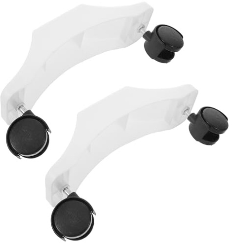 Ciieeo Supporto per Riscaldatore Elettrico con Kit 2 Staffe in Plastica e 4 Ruote Girevoli, Base Stabile per Riscaldatori a Olio, Accessori di Ricambio per Trasporto Facile in Casa