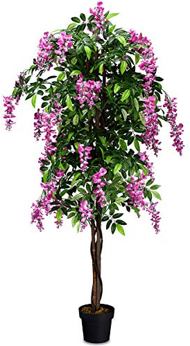 SAFEPLUS 6ft Ficus Artificial Fake Trees for Indoor or Outdoor Décor