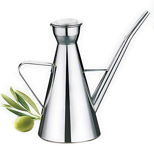 ME World MGE - Huilier Classique - Distributeur Vinaigre ou Huile - Acier Inoxydable - 500 mL - Argent