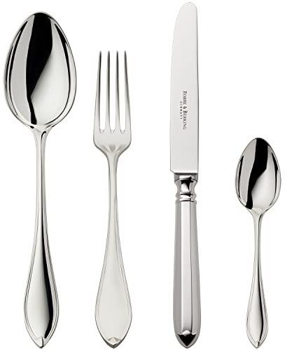 Robbe & Berking Navette 4 pzas. Cubiertos de menú (Plata de Ley 925)