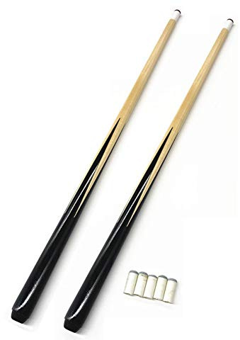 YRU Billard Queue, 2 Stück Kleine Kurze Billardstange Für Kinder Handgefertigt 50cm 68cm 90cm 120cm Holz Snooker Queue Ideal Für Enge Räume Und Jugendliche