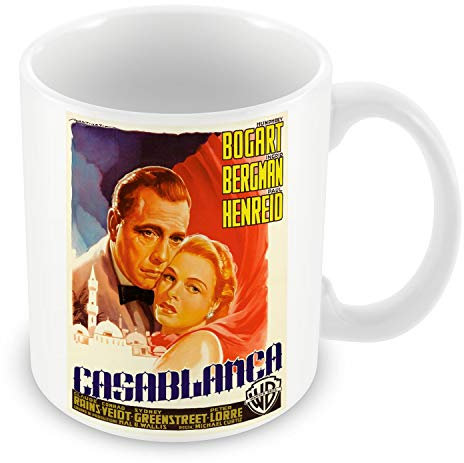 Fabulous Keramische Becher 325ml Alte Italienische Filmplakat Casablanca Retro Vintage Film Cinema1